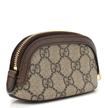 Gucci GG Supreme Monogram Web Ophidia Dome Key Pouch Beige New Acero 3 of 9