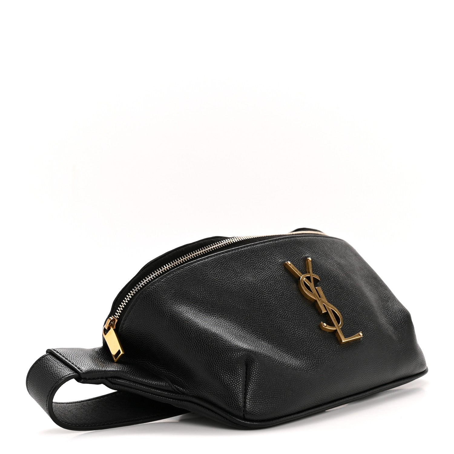 Saint Laurent Grain De Poudre Monogram Belt Bag Black 4 of 15