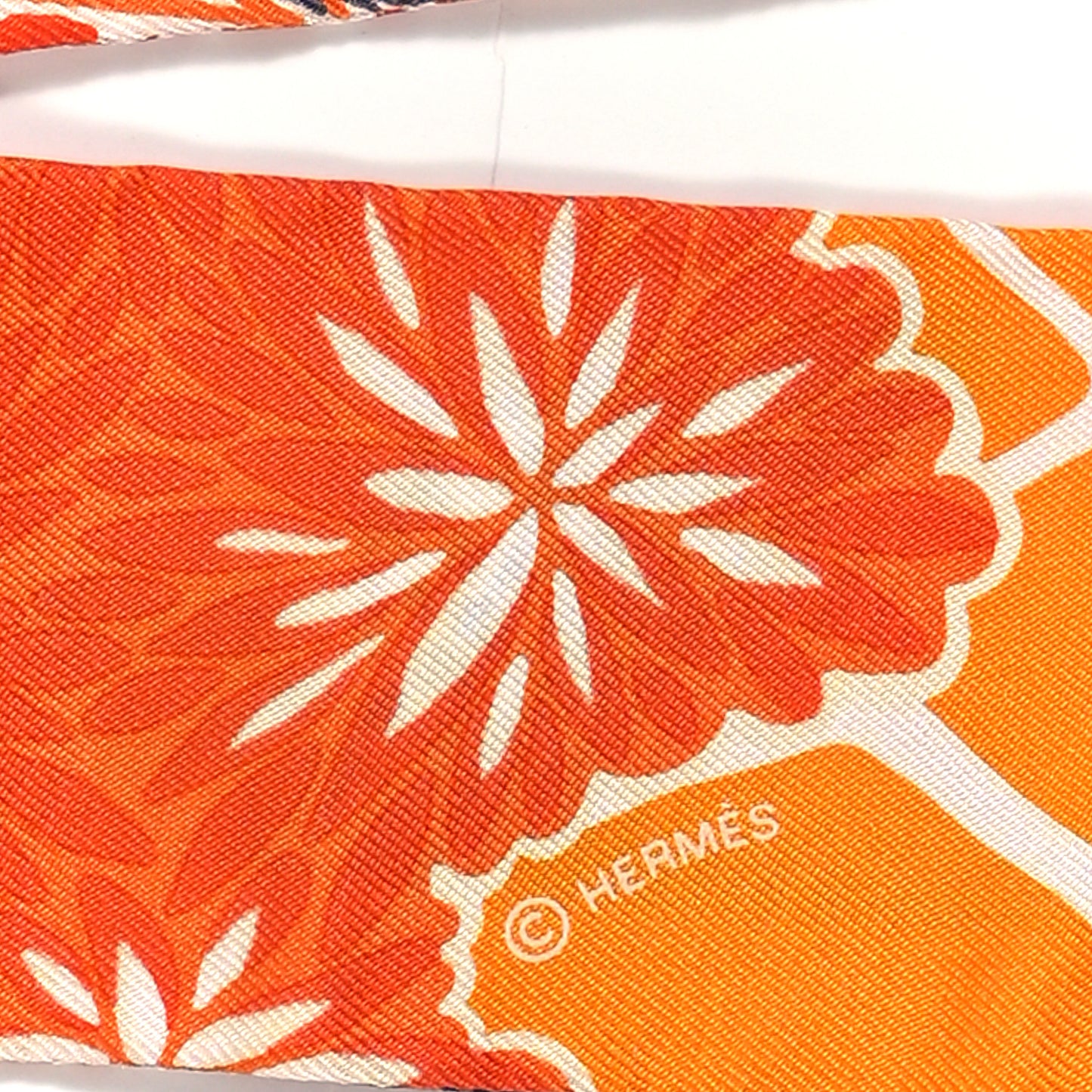 Silk The Three Graces Twilly Orange Mangue Anthracite