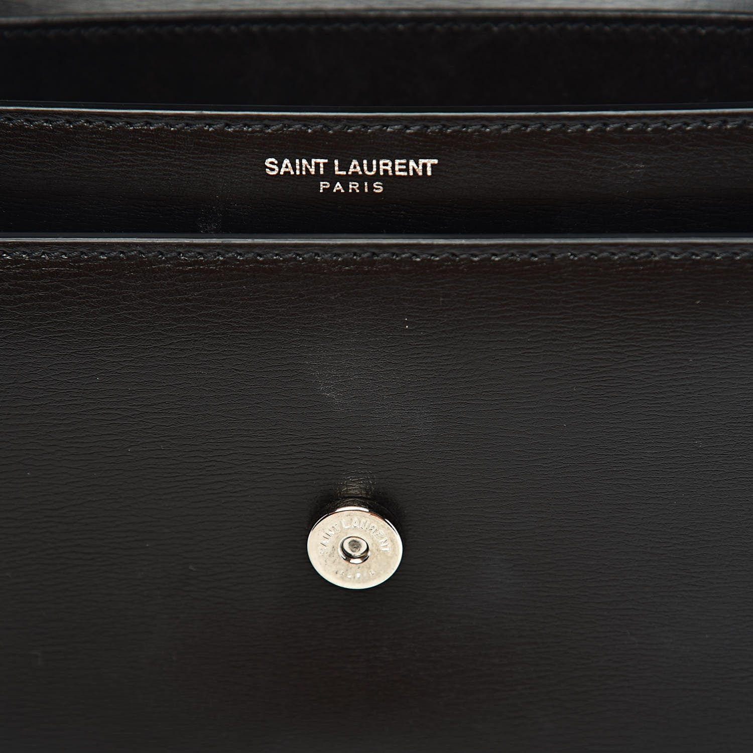 Saint Laurent Calfskin Medium Monogram Sunset Black 13 of 16