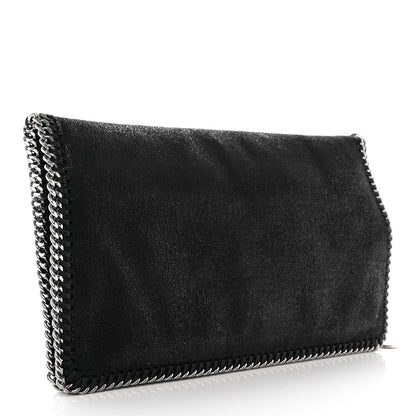 Stella McCartney Shaggy Deer Falabella Fold Over Clutch Black 3 of 11