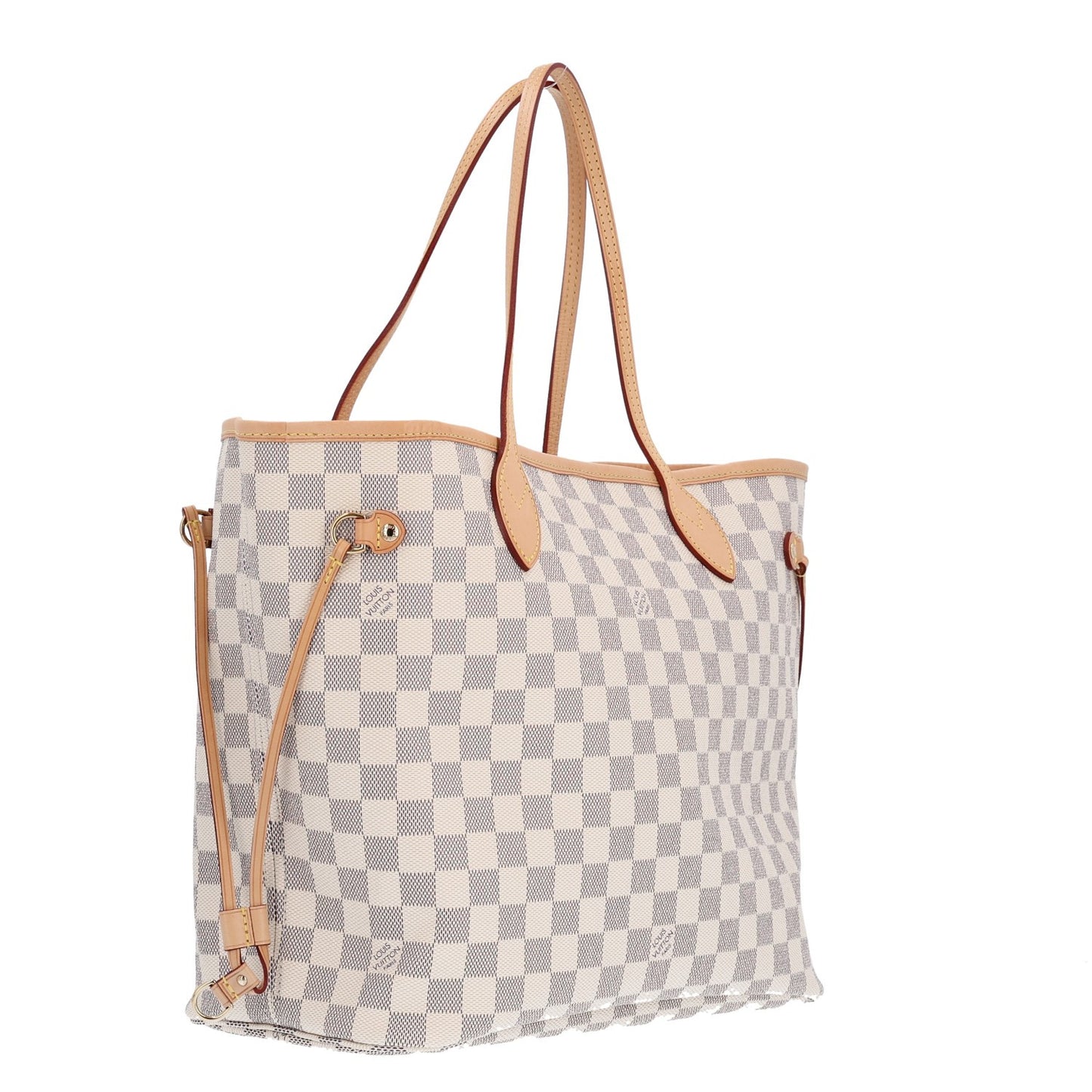 Damier Azur Neo Neverfull MM Rose Ballerine