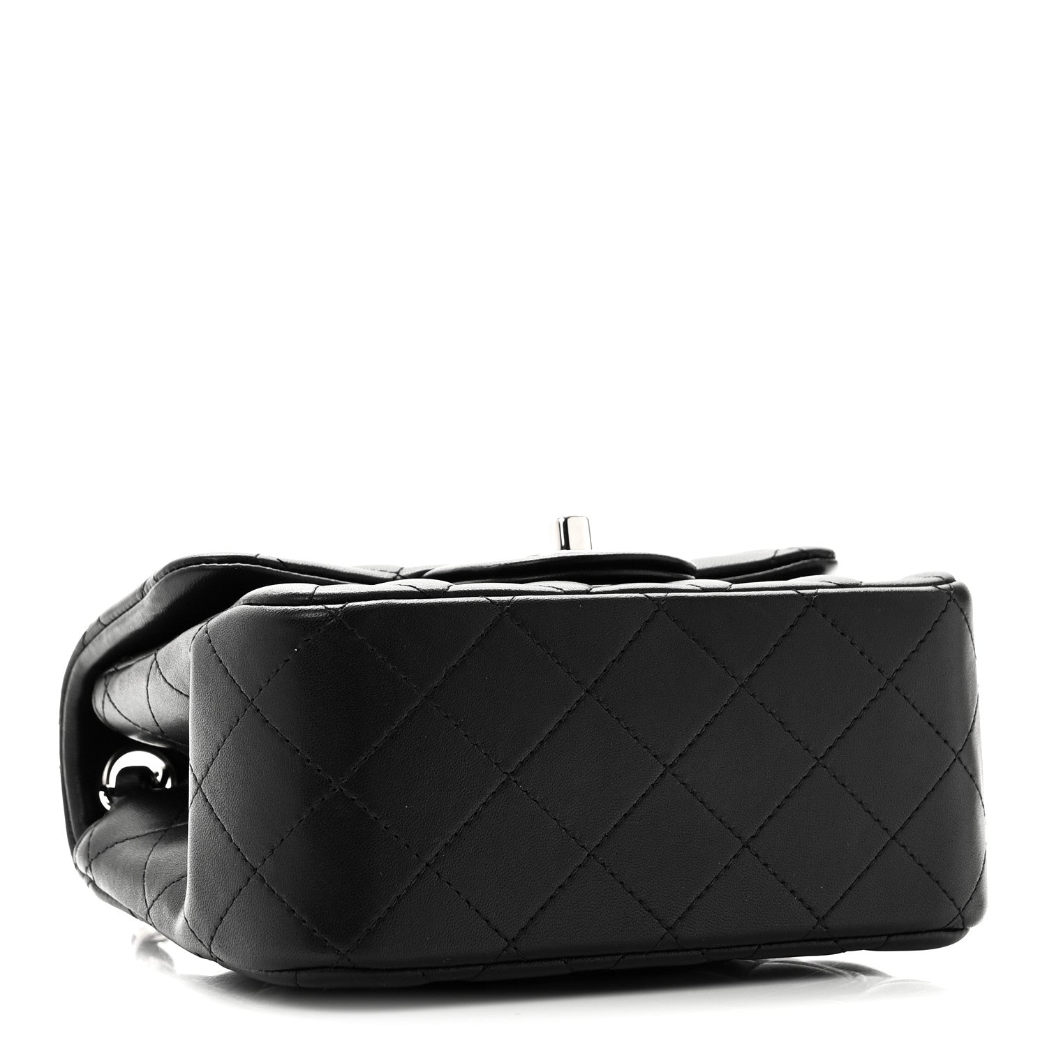 Chanel Lambskin Quilted Mini Square Flap Black 3 of 10