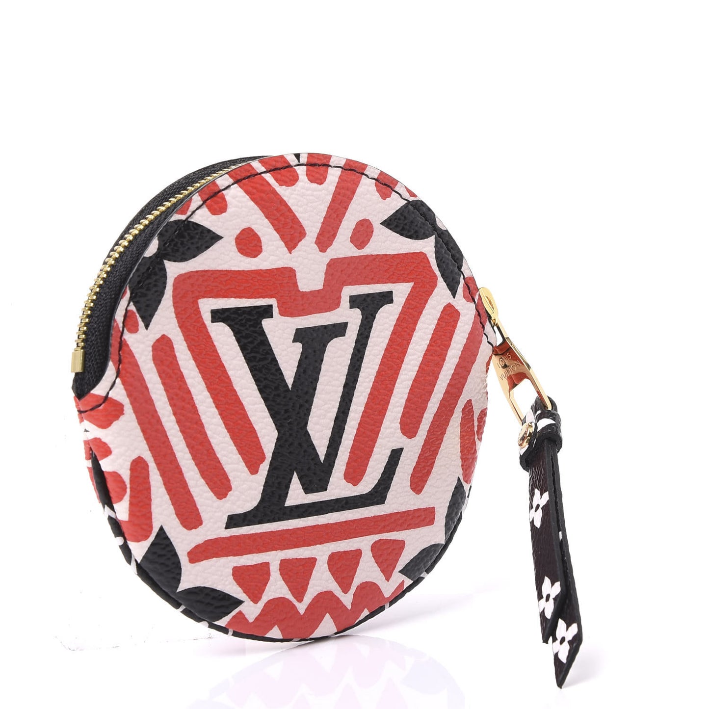 Monogram Giant Crafty Round Coin Purse Creme Rouge