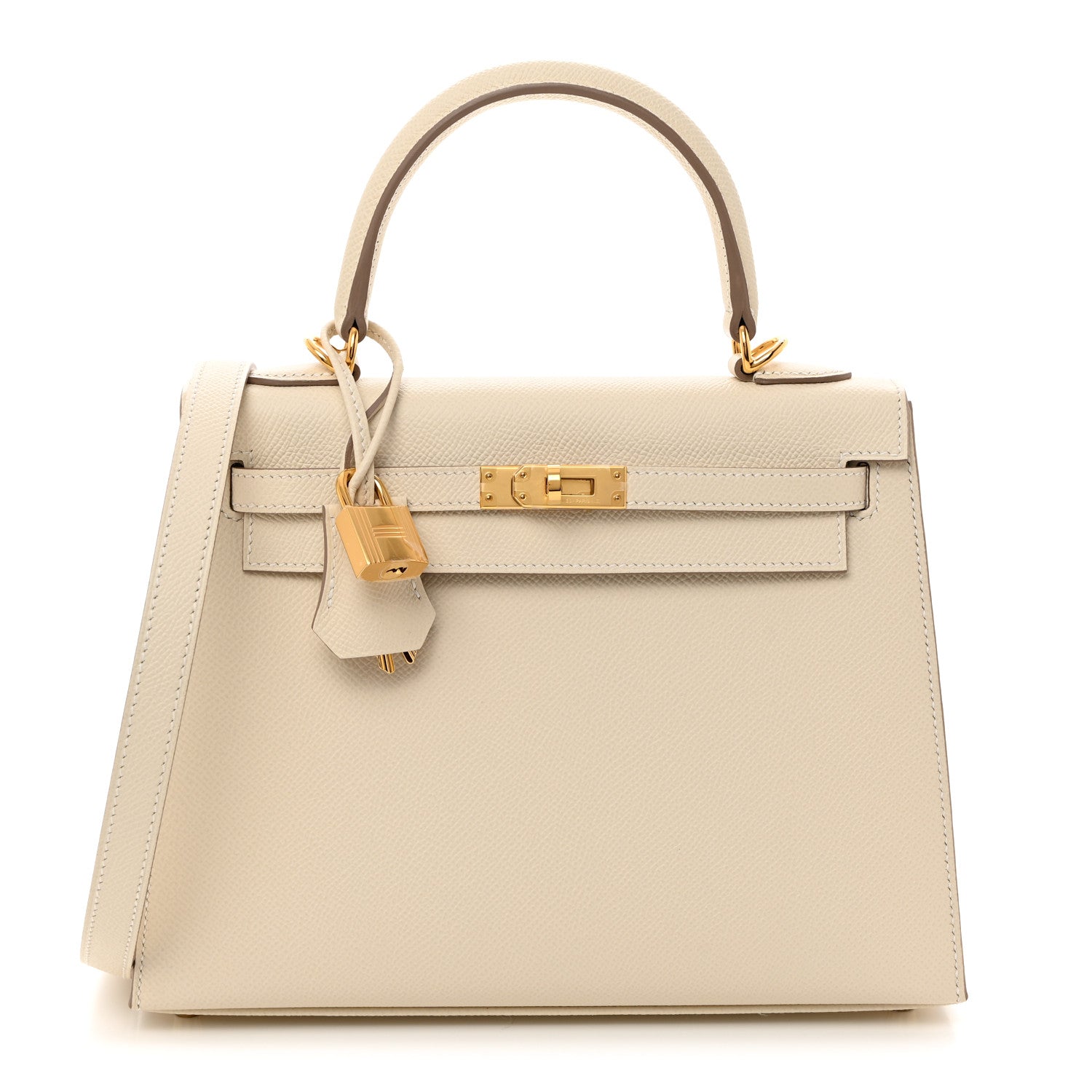 Hermes Epsom Kelly Sellier 25 Craie 1 of 11