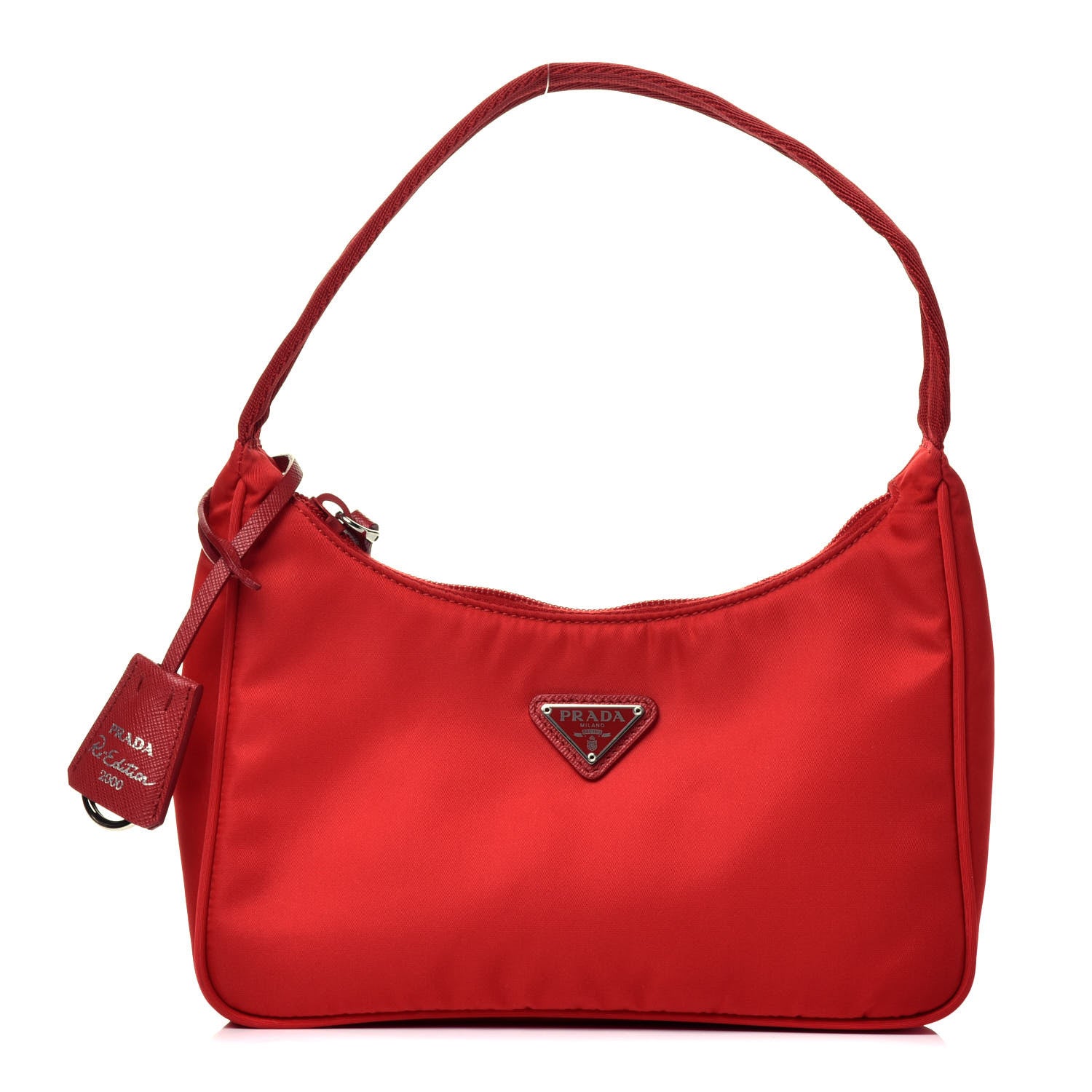 Prada Tessuto Nylon Mini Re-Edition 2000 Bag Rosso 1 of 9