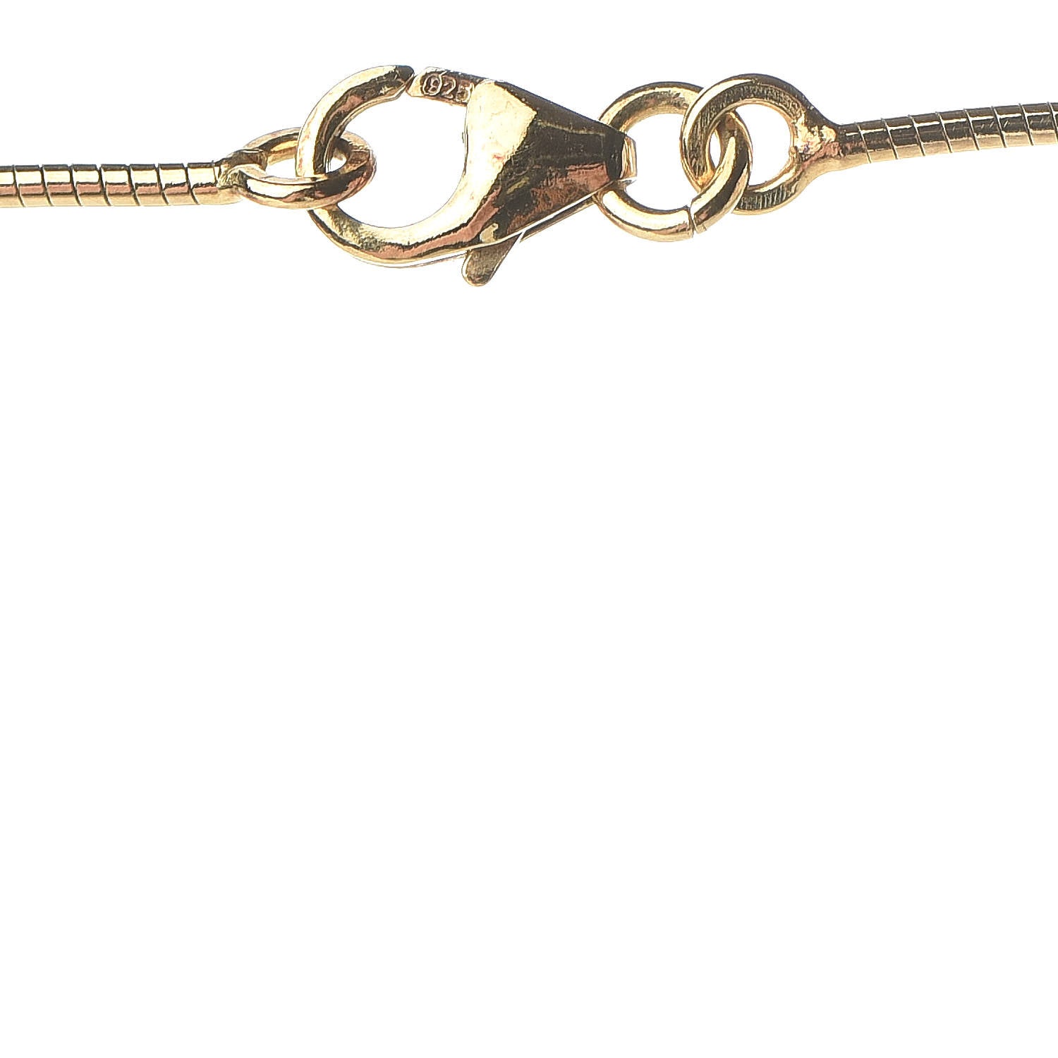 Hermes Lacquered Gold Pop H Pendant Necklace White 4 of 7