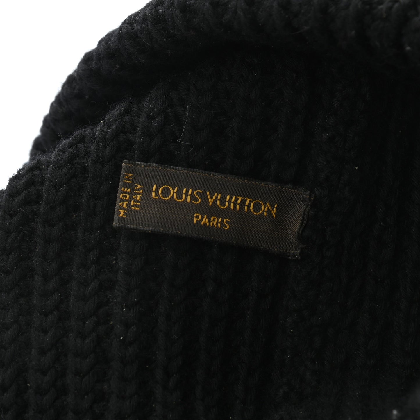 Wool Beanie Hat Black