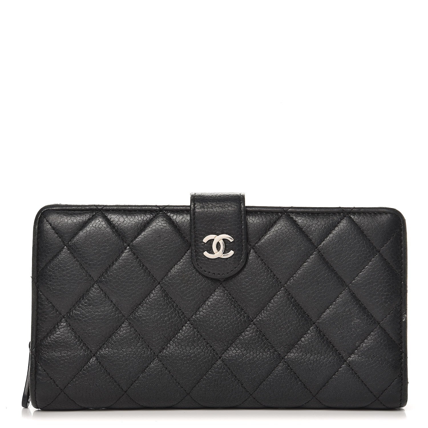 Chanel Caviar Quilted CC French Wallet Black 1 of 14