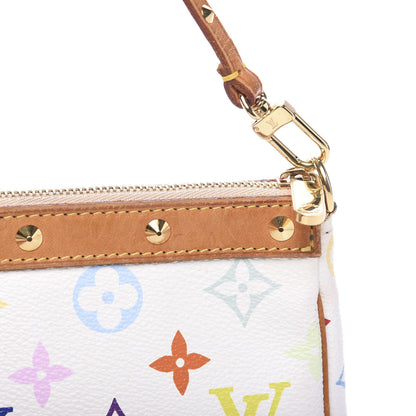 Louis Vuitton Monogram Multicolor Pochette Accessories White 10 of 13