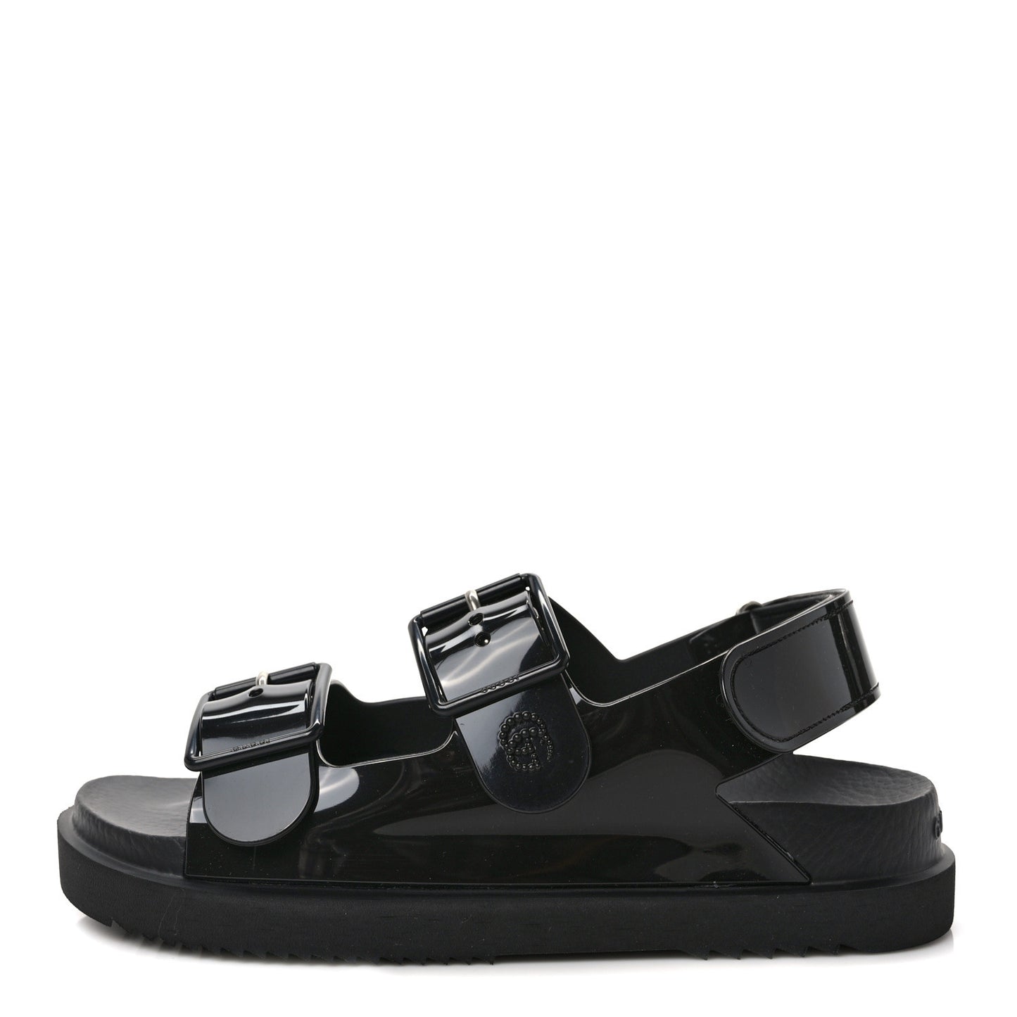 Rubber Mini Double G Womens Isla Dad Sandals 36 Black