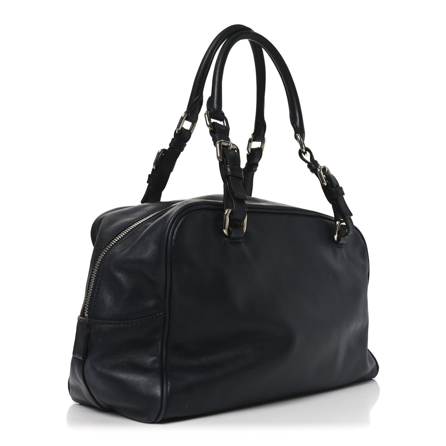 Prada Box Embossed Logo Bowler Black 1840735 – FASHIONPHILE