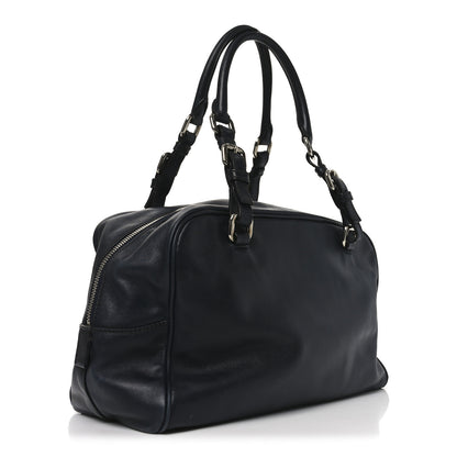 Prada Box Embossed Logo Bowler Black 3 of 8