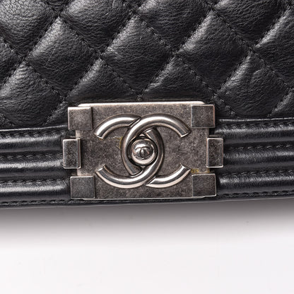 Chanel Calfskin Quilted Large Boy Flap Black 22 of 22