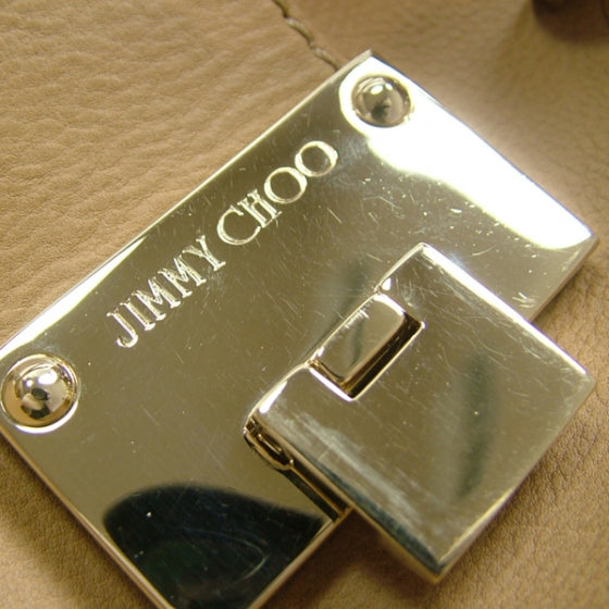 Jimmy Choo Leather RILEY Tote Tan 7 of 11
