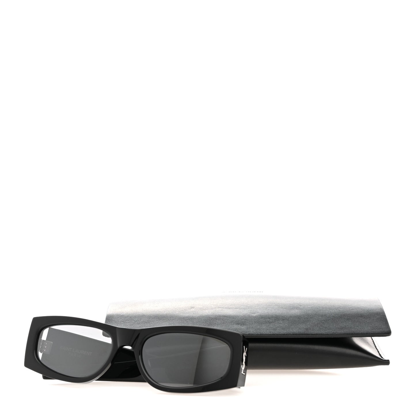 Acetate Rectangle SL M140/F Sunglasses Black
