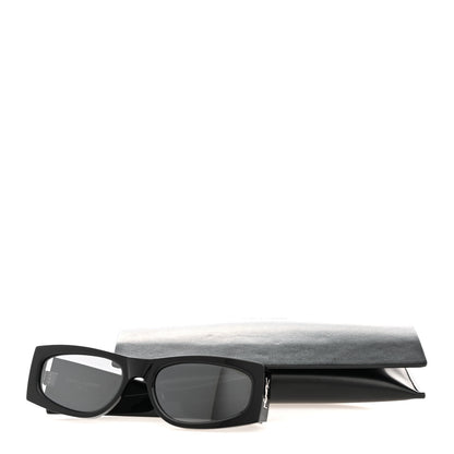 Saint Laurent Acetate Rectangle SL M140/F Sunglasses Black 9 of 9
