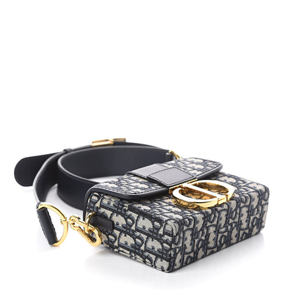 Christian Dior Oblique 30 Montaigne Box Bag Blue 3 of 7