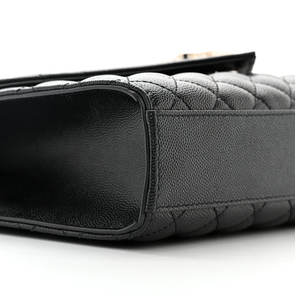 Saint Laurent Grain De Poudre Textured Mixed Matelasse Triquilt Medium Monogram Satchel Black 8 of 10