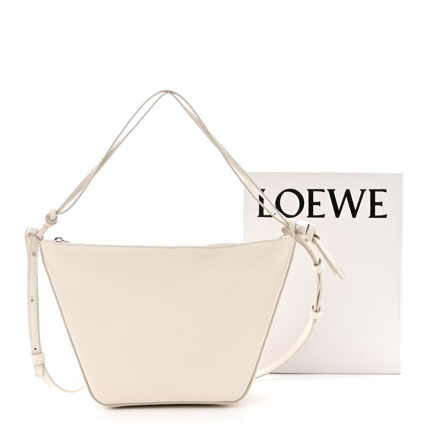Calfskin Mini Hammock Hobo Soft White