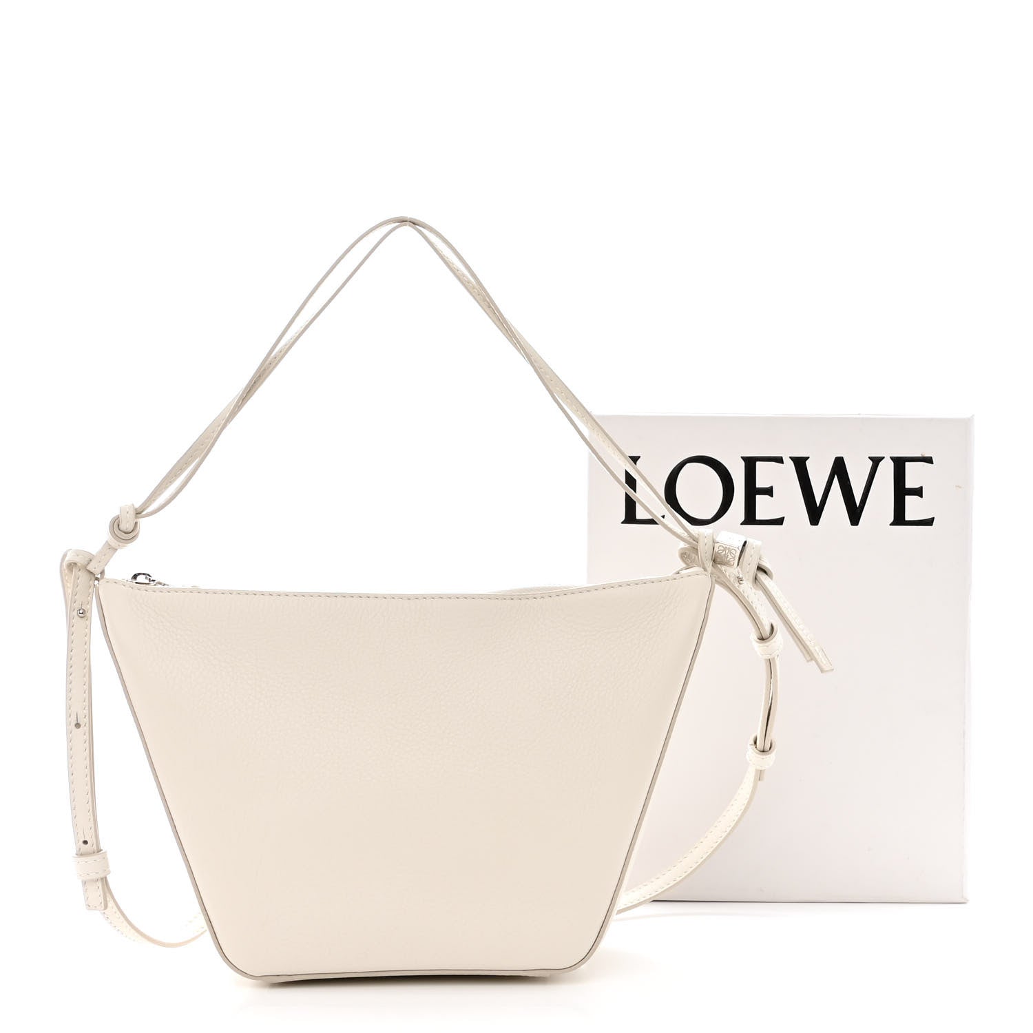 Loewe Calfskin Mini Hammock Hobo Soft White 11 of 11