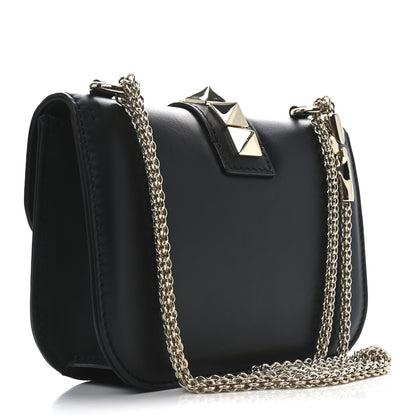Valentino Garavani Vitello Small Glam Lock Rockstud Flap Black 3 of 9