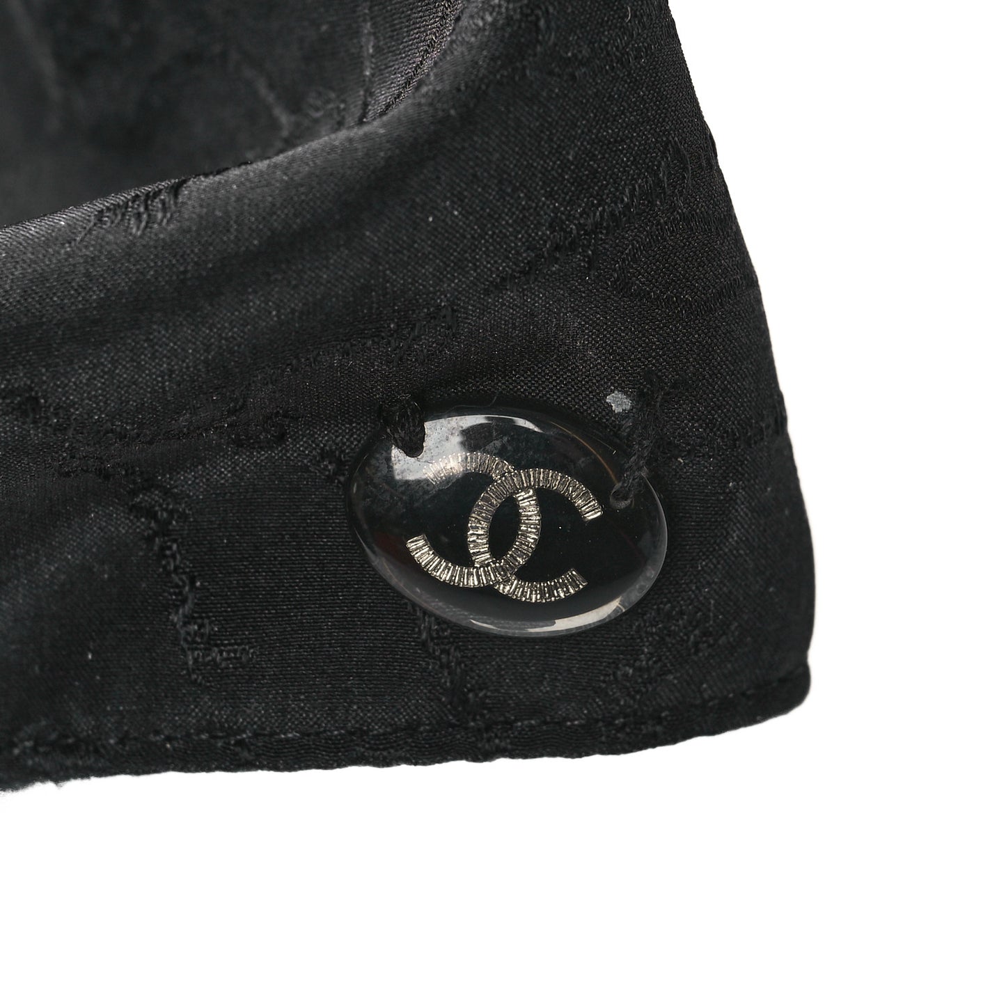 Silk Jacquard CC Cap Hat Black