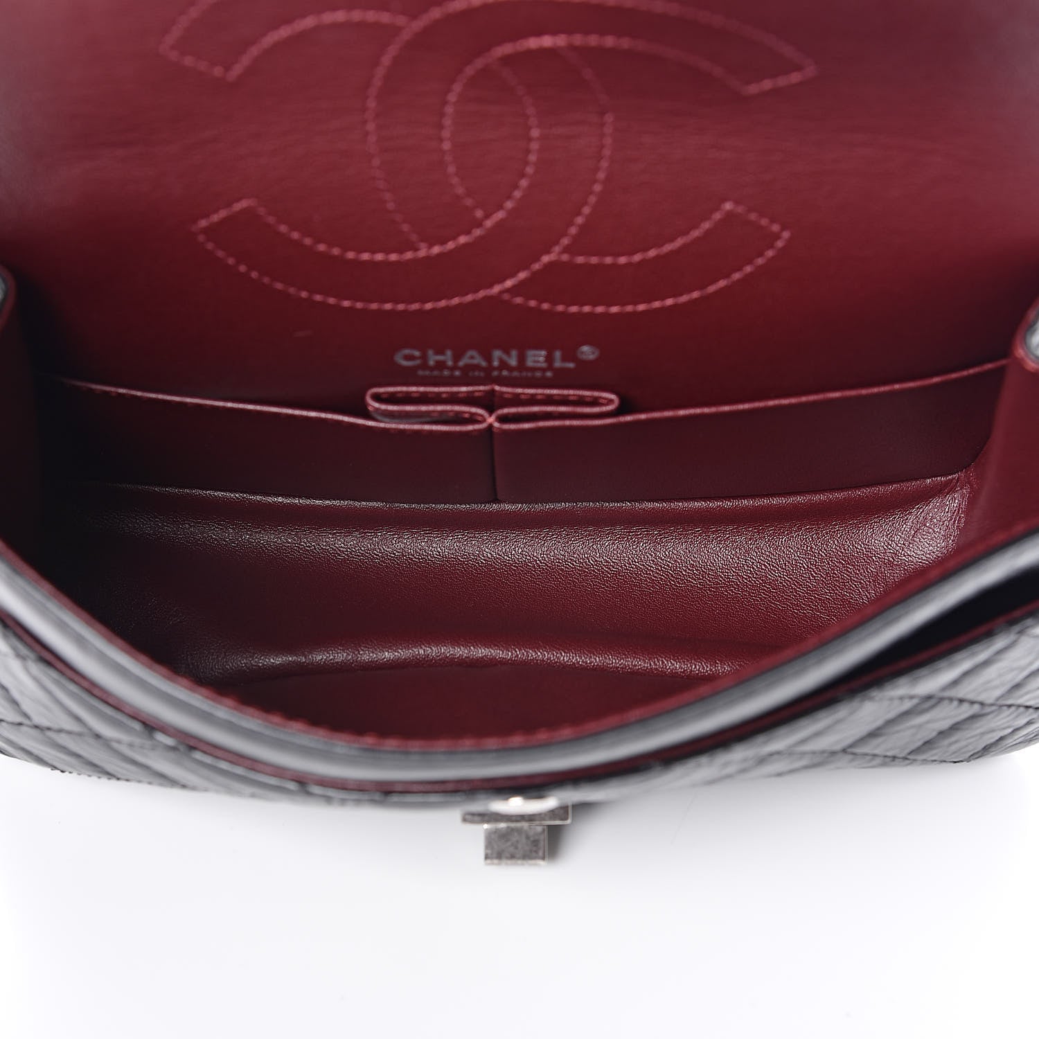 Chanel Aged Calfskin Quilted 2.55 Reissue 225 Flap Black 6 of 12