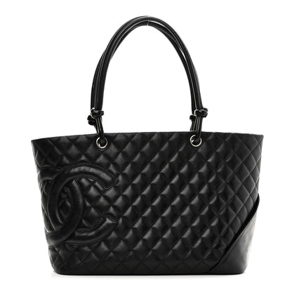 Chanel Calfskin Quilted Large Cambon Tote Black 1 of 11