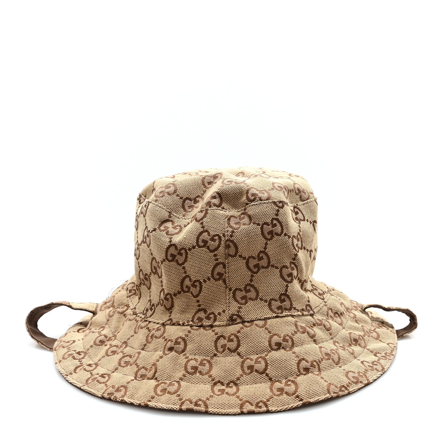 Canvas Monogram Reversible Bucket Hat L Brown