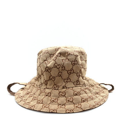 Gucci Canvas Monogram Reversible Bucket Hat L Brown 3 of 14