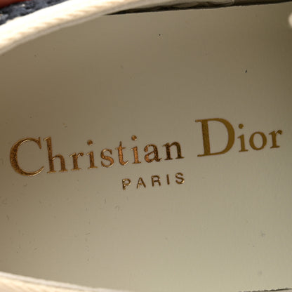 Christian Dior Canvas Oblique Walk N Dior Low Top Sneakers 39 Deep Blue 6 of 9