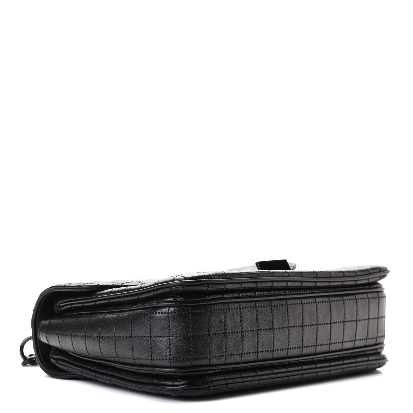 Calfskin Quilted Medium C Bag Black