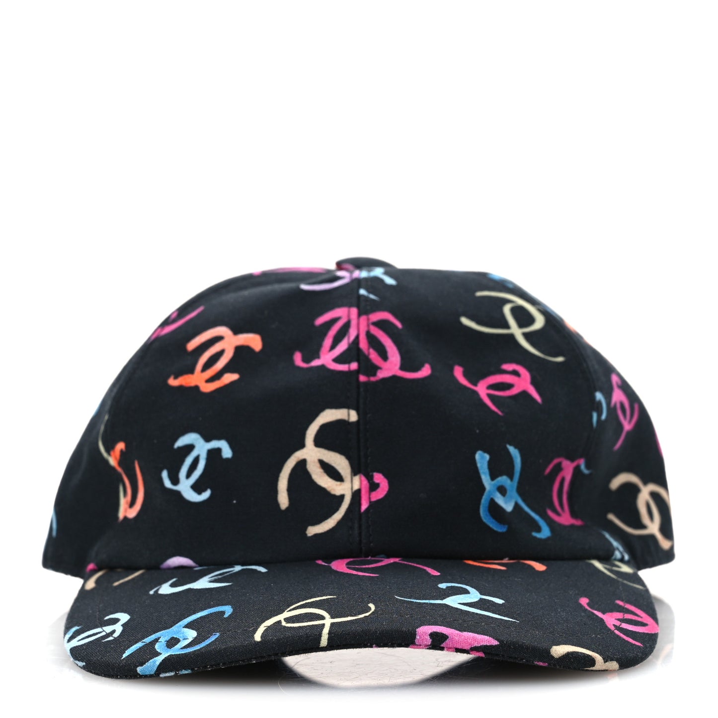 Cotton CC Cap Hat Black Multicolor