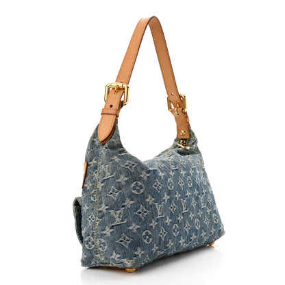 Louis Vuitton Monogram Denim Baggy PM Blue 2 of 8