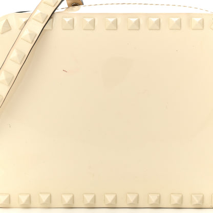 Valentino Garavani Patent Monochrome Rockstud Camera Crossbody Bag Ivory 7 of 12