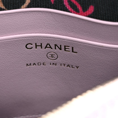 Chanel Caviar Quilted Mini Classic Clutch With Chain Light Purple 6 of 12