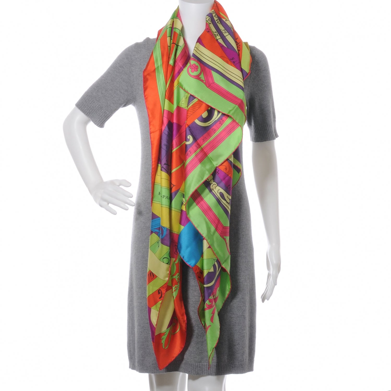 Hermes Summer Twill Silk Astrologie Nouvelle Giant Scarf 140 3 of 8