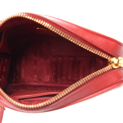 Prada Saffiano Mini Camera Crossbody Bag Fuoco 5 of 14