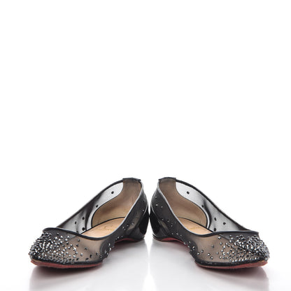 Christian Louboutin Patent Body Strass Flats 37.5 Black 5 of 11