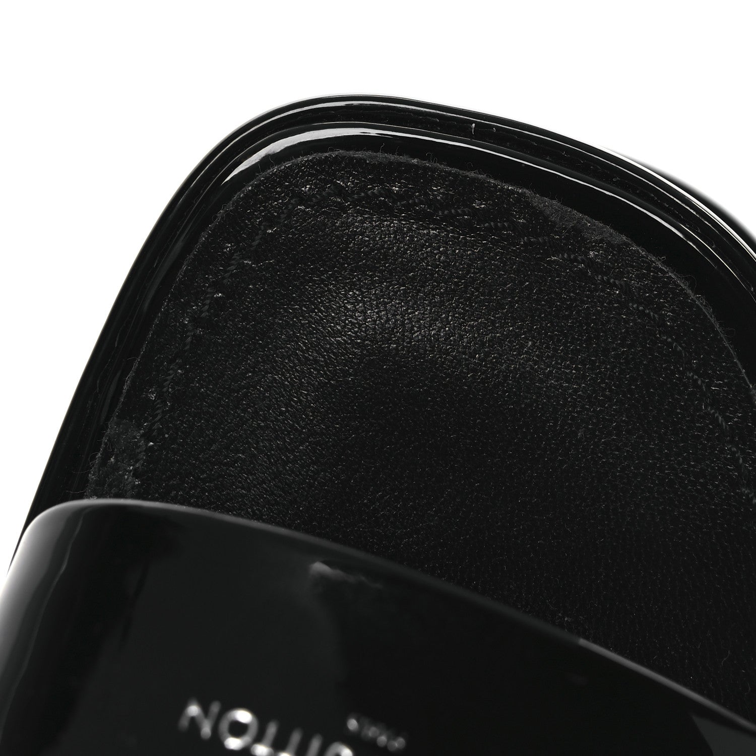 Louis Vuitton Patent Calfskin Fame Platform Sandal 39 Black 11 of 13