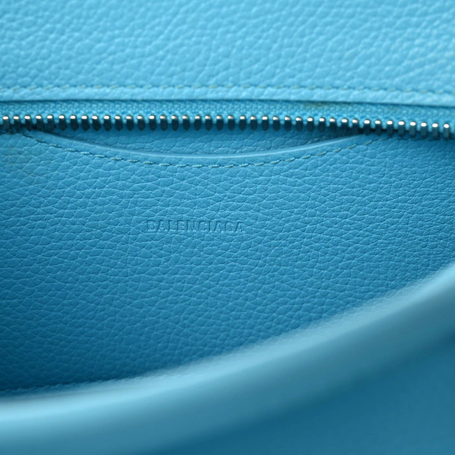 Balenciaga Grained Calfskin Neo Classic Silver Hardware Mini City Azur 17 of 21