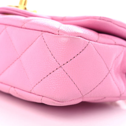 Chanel Caviar Quilted Mini Rectangular Sweetheart Flap Lilac 10 of 11