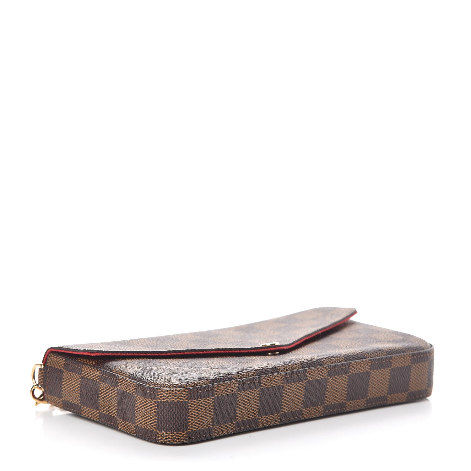 Louis Vuitton Damier Ebene Pochette Felicie Chain Wallet 5 of 10