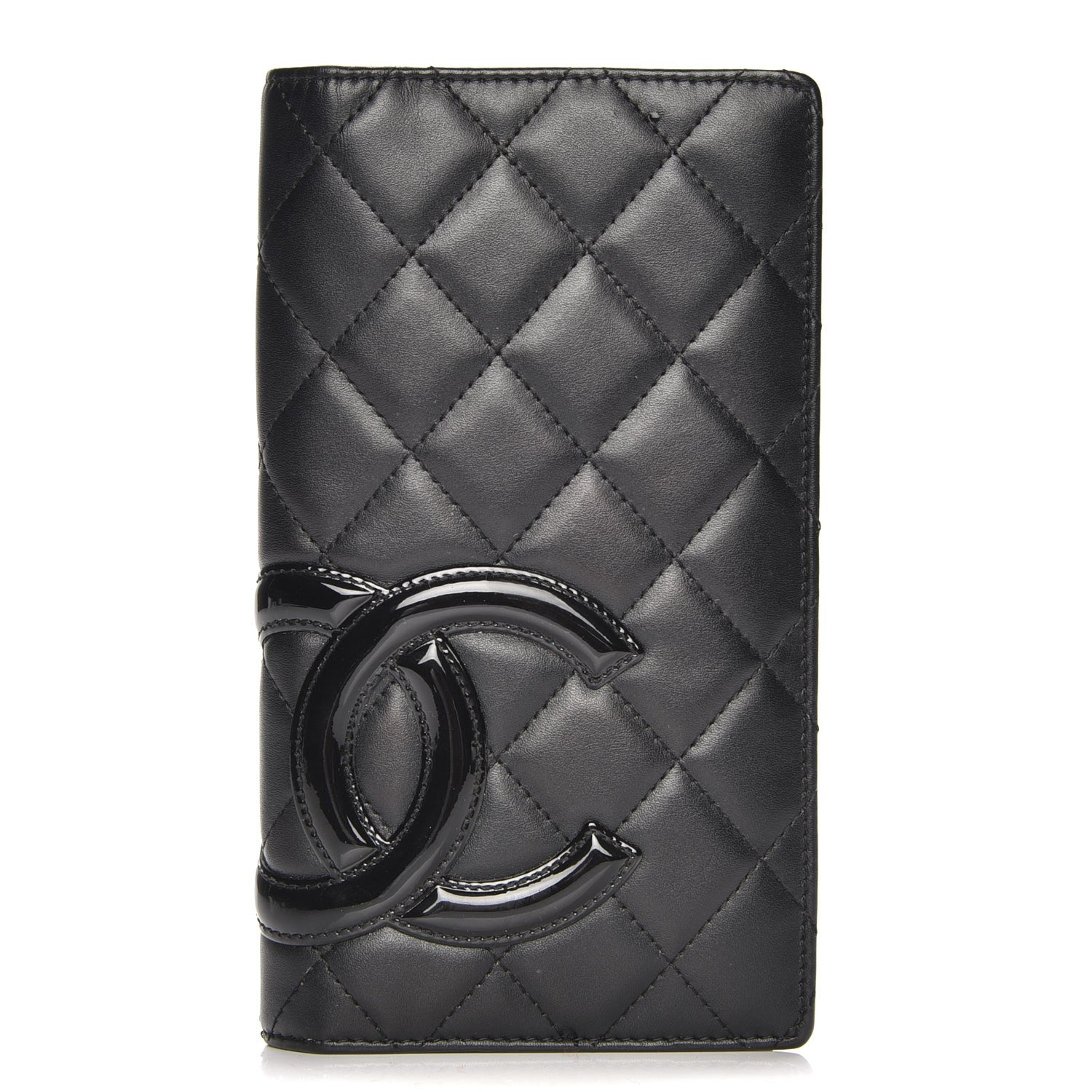 Chanel Calfskin Quilted Cambon Yen Wallet Black 1 of 8