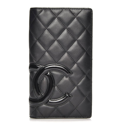 Chanel Calfskin Quilted Cambon Yen Wallet Black 1 of 8