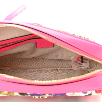Gucci Canvas Flora Floral Shoulder Bag White Fuchsia Fluo 5 of 10