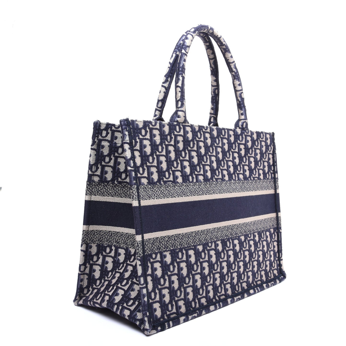 Oblique Medium Book Tote Blue Multicolor