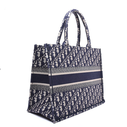 Christian Dior Oblique Medium Book Tote Blue Multicolor 3 of 12