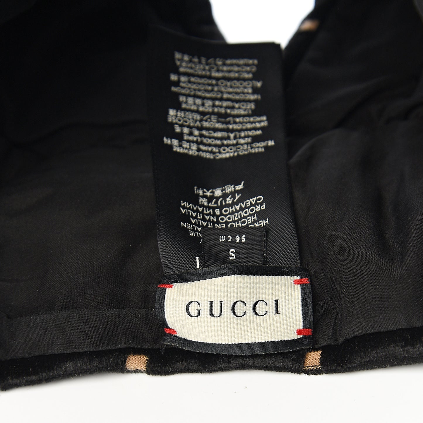 Velvet GG Monogram Turban S Black